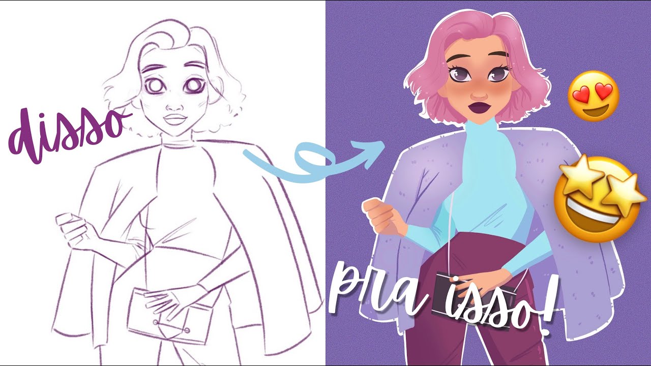 🎓COMO COLORIR SEM CONTORNO  | tutorial de pintura digital