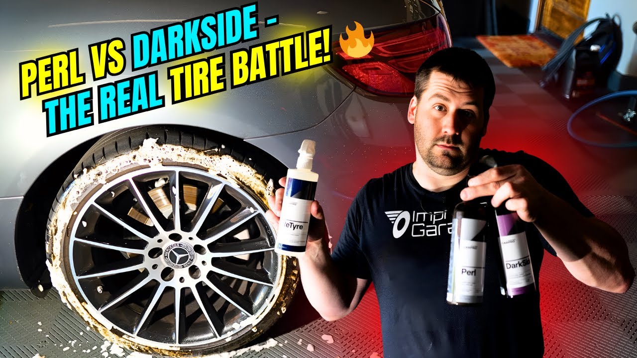 Тест CarPro ReTyre, PERL и DarkSide | Сравнение методов полной очистки и обработки шин | Улучшенн...
