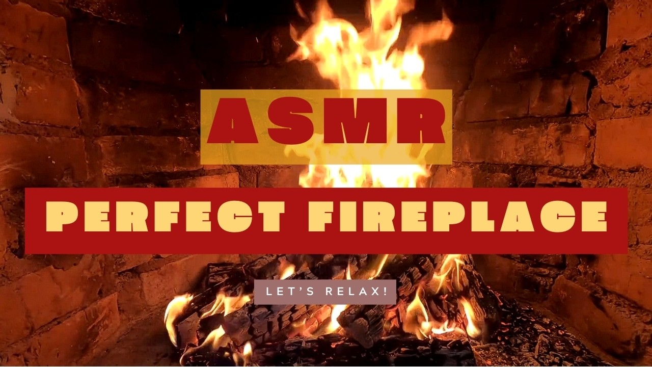 Perfect Crackling Fireplace Sounds – Cozy Fire Ambience | ASMR for Relaxation, Focus & Sleep