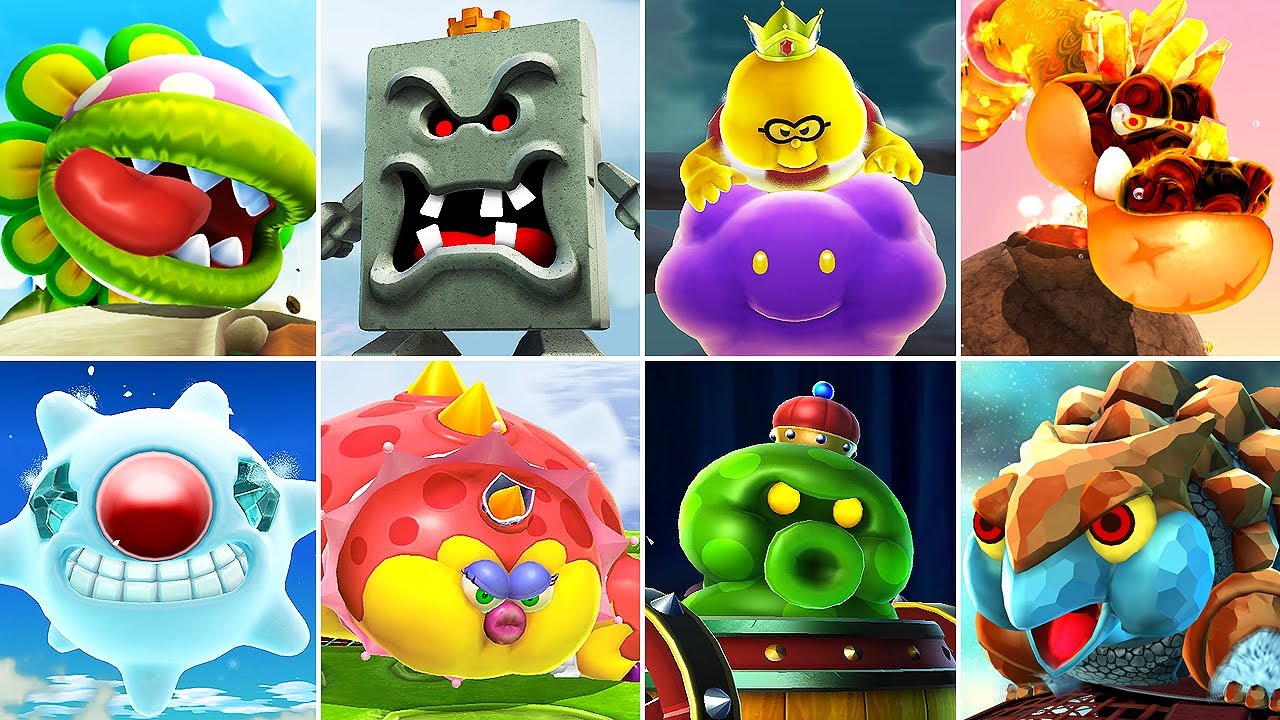 Super Mario Galaxy 2 HD - All Bosses (No Damage)