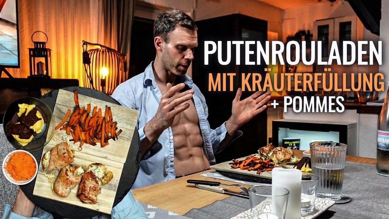 Shredded Meal - Putenroulade + Pommes und Schokoladen-Eis