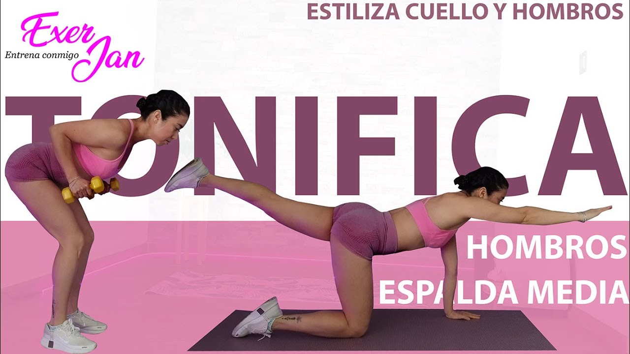 🧘‍♀️ Cuello Largo, Postura Perfecta y Espalda Femenina 💫 | Rutina SIN Trapecio con Mancuernas