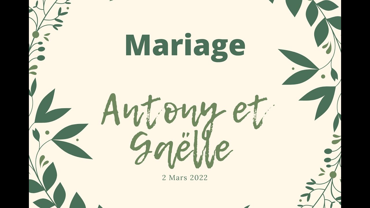 Mariage Antony et Gaëlle --- Église Adventiste du Gros-Morne --- Jeudi 3 Mars 2022