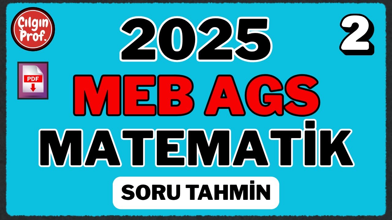MEB AGS Matematik Soru Tahmin [PDF] - MEB AGS Matematik Deneme 2