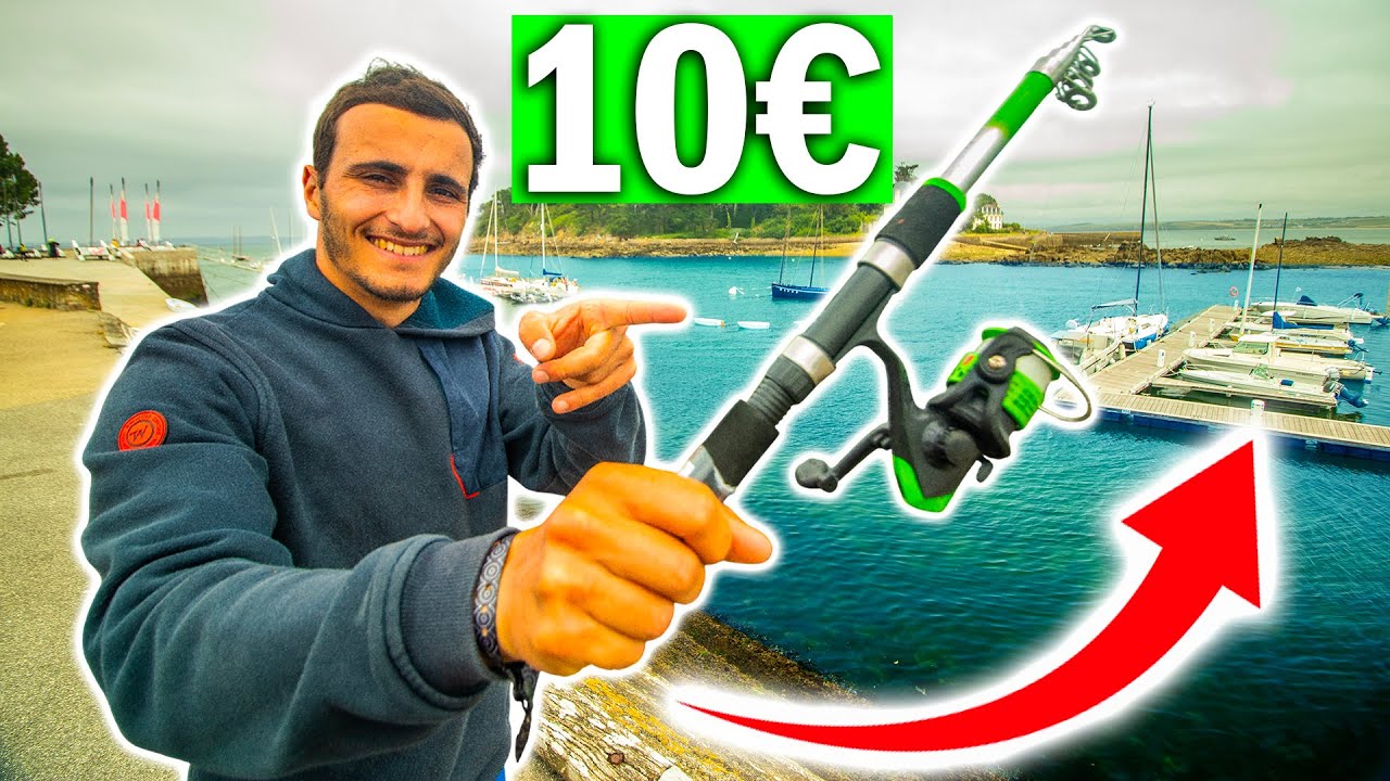 Pêcher avec une Canne à 10€ dans un Port !