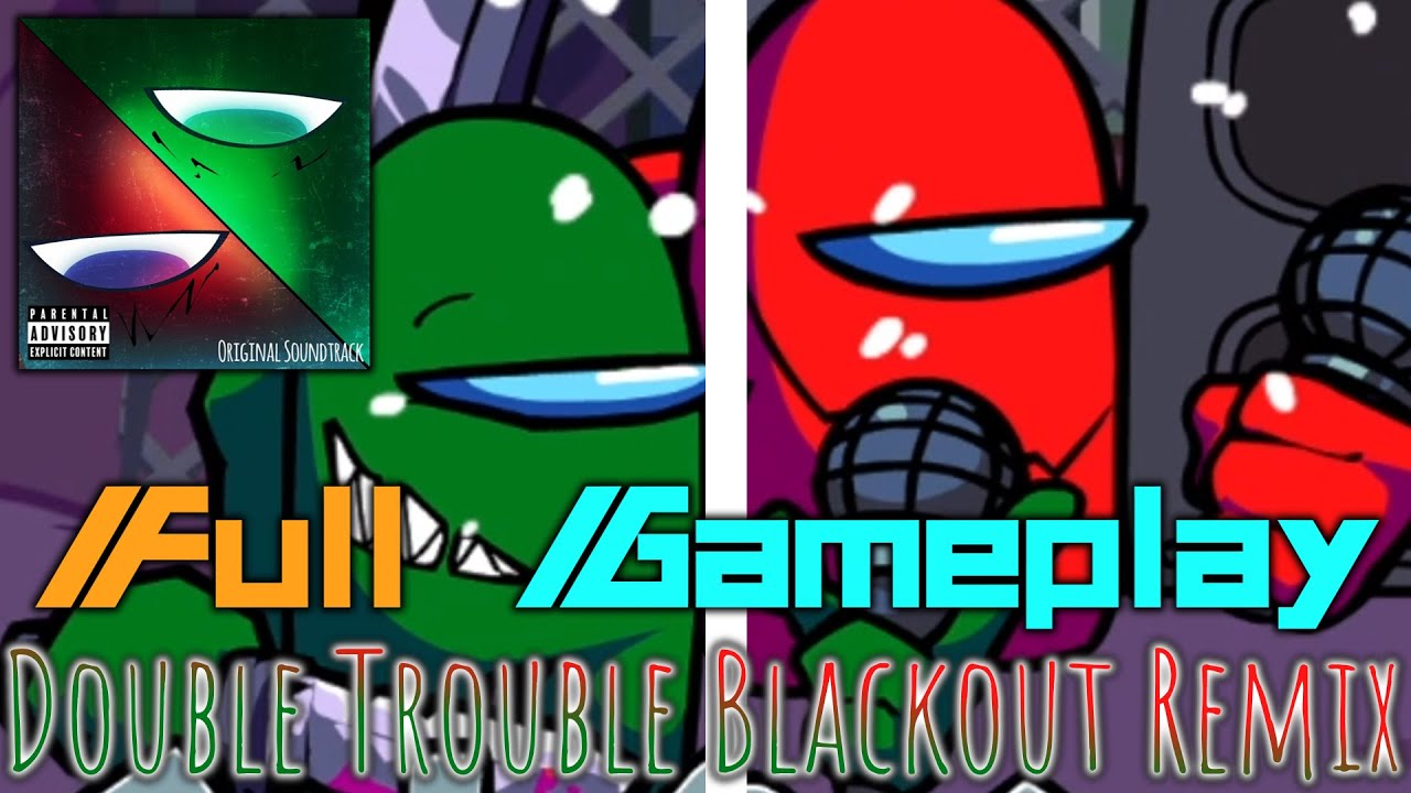 Double Trouble [Blackout] but V4 art style | Full Gameplay | Black Betrayal | Shundesu's Gameplay