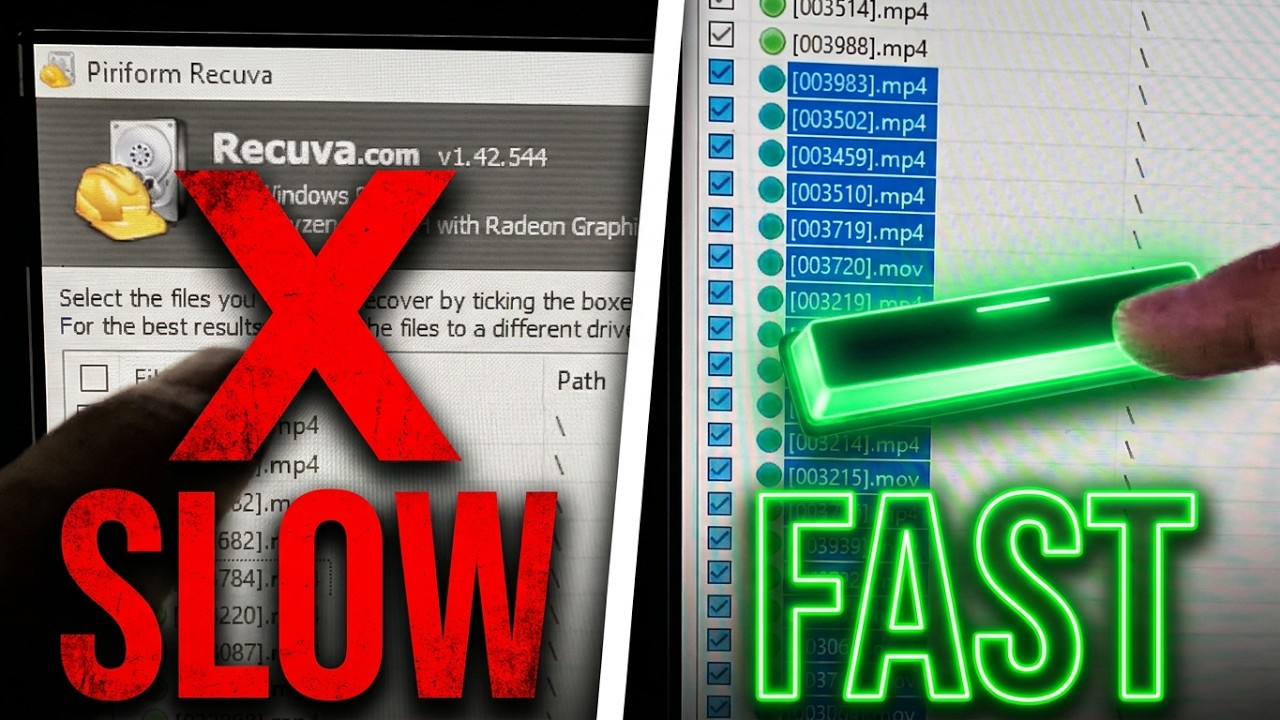 How to select multiple files in Recuva (Checkbox, Space bar)
