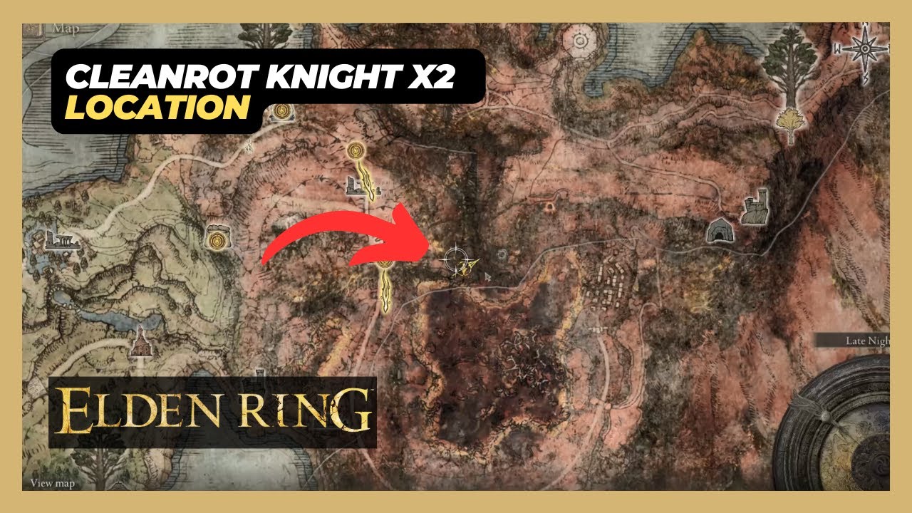 Cleanrot Knight x2 (Caelid) Boss Location - Elden Ring