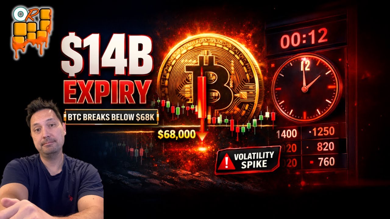 $14B BTC Options Expiry: Bitcoin Loses $68K &mdash; Bounce or Breakdown?