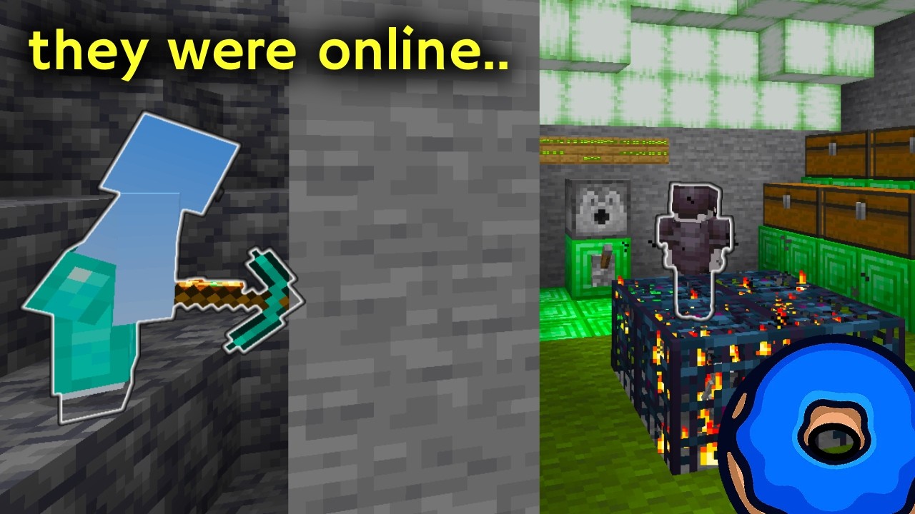 a REAL ONLINE RAID on Donut SMP – (80+ Spawners)