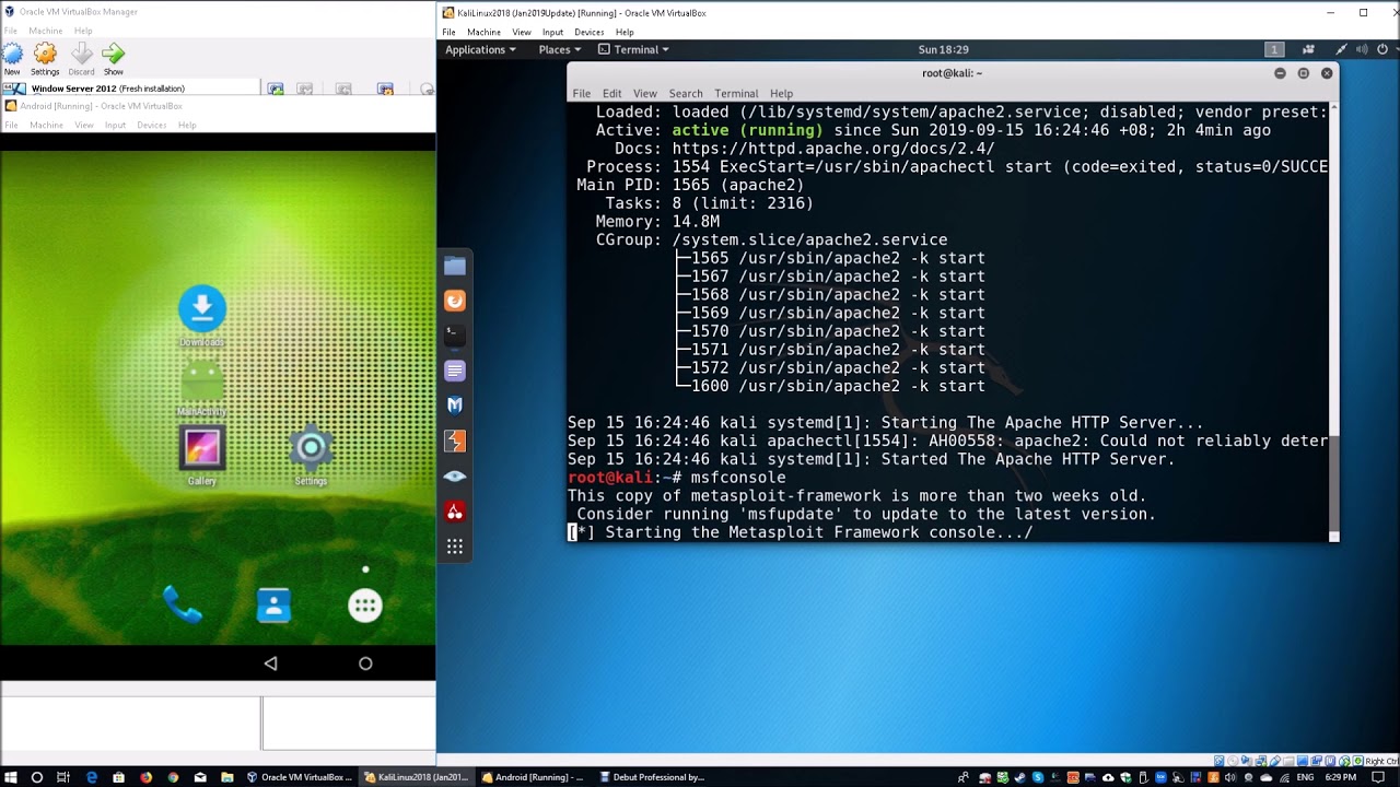 Доступ к Android с помощью Metasploit Kali (кибербезопасность)