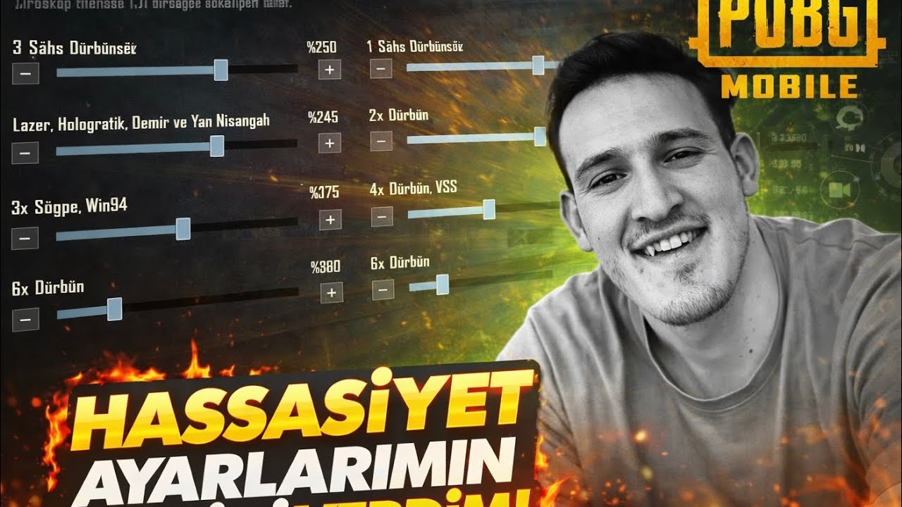 HERKESİN İSTEDİĞİ HASSASİYET AYARLARININ HEPSİNİ VERDİM #pubgmobile #keşfet  