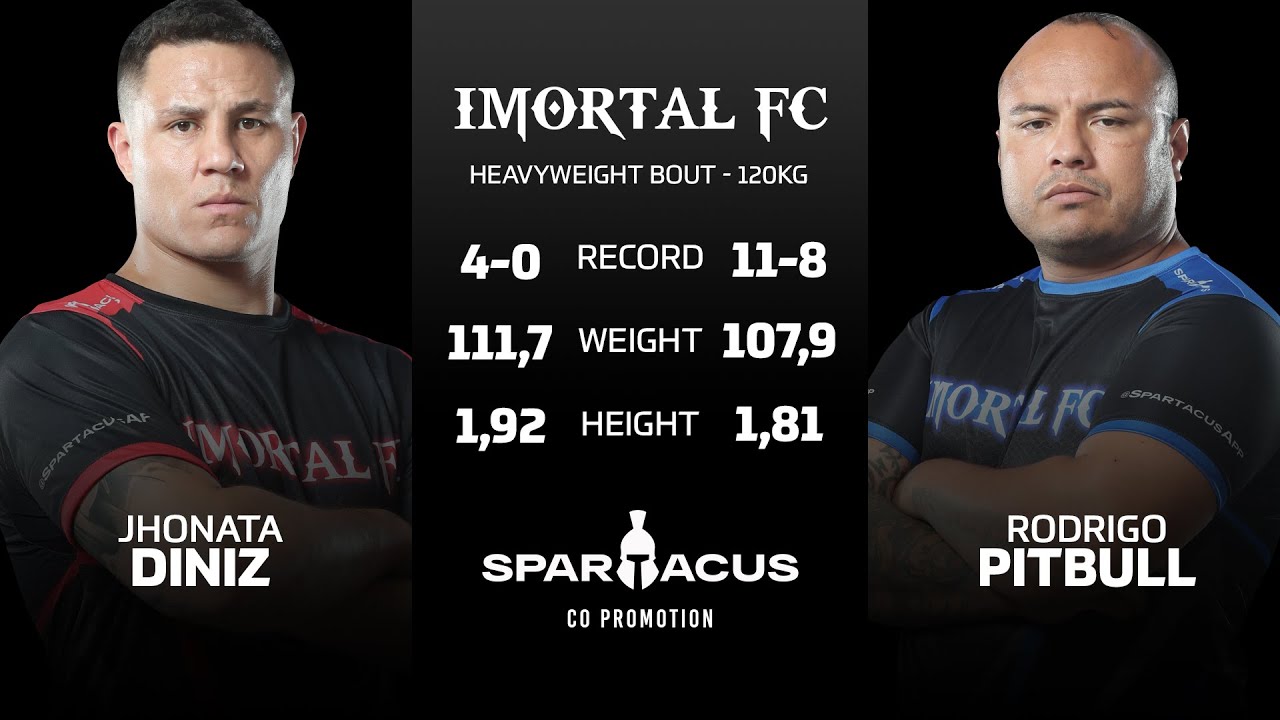 Jhonata Diniz vs Rodrigo Pitbull | Imortal FC 12