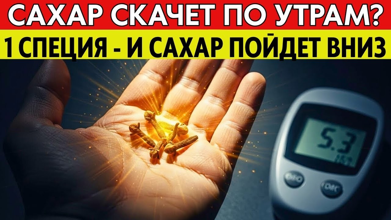 САХАР ПЕРЕСТАНЕТ 'СКАКАТЬ'! Просто пожуйте эту специю. Старый забытый рецепт