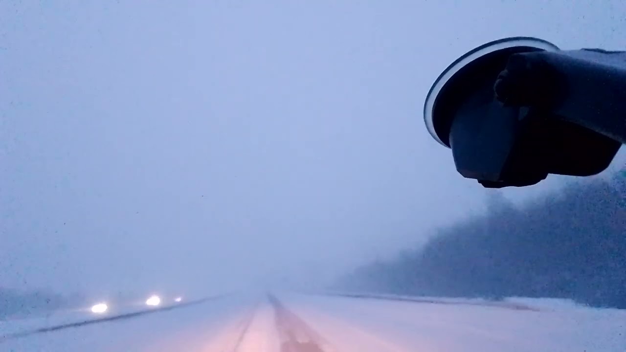 Tempête de neige 13_02_2025. Autoroute Transcanadienne.