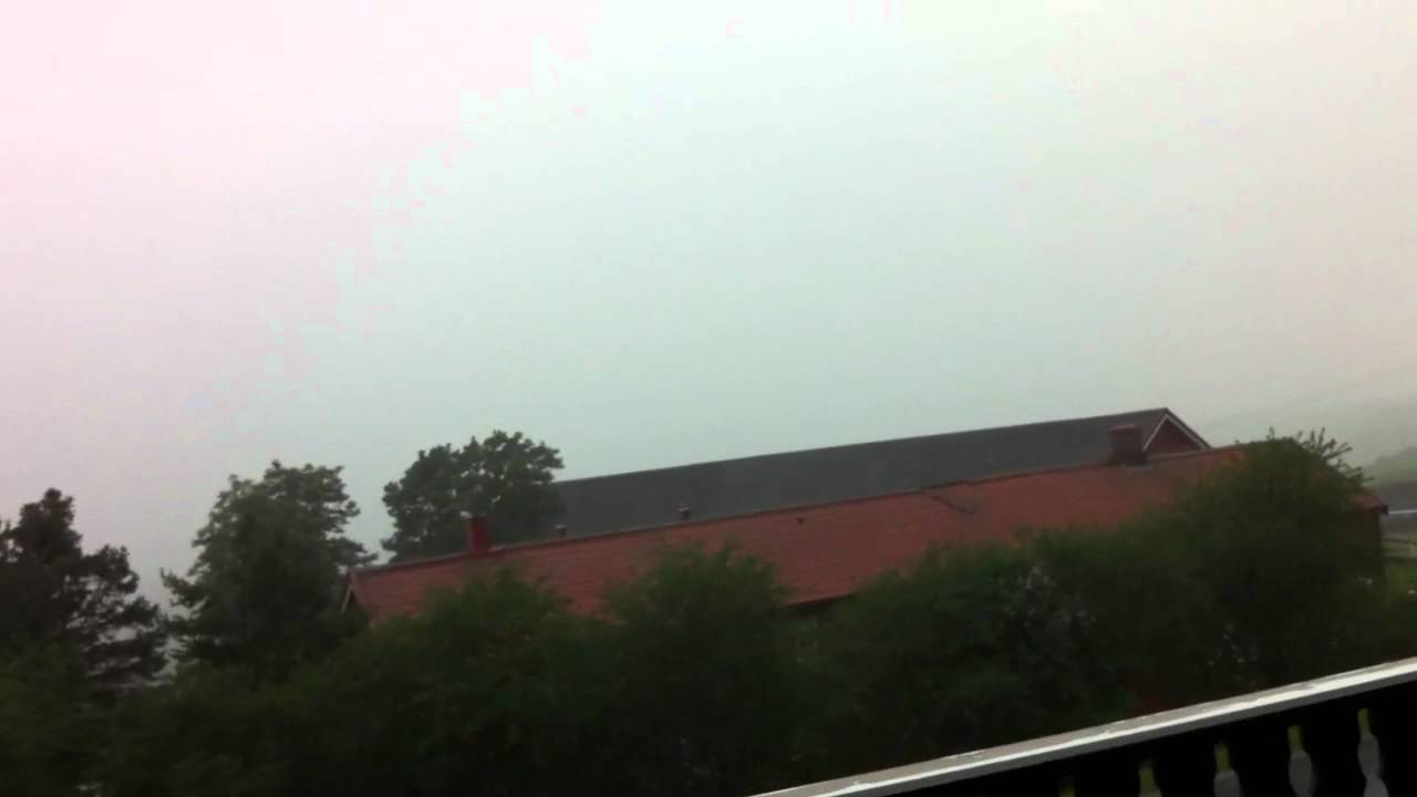 Bad weather in Verdal Norway