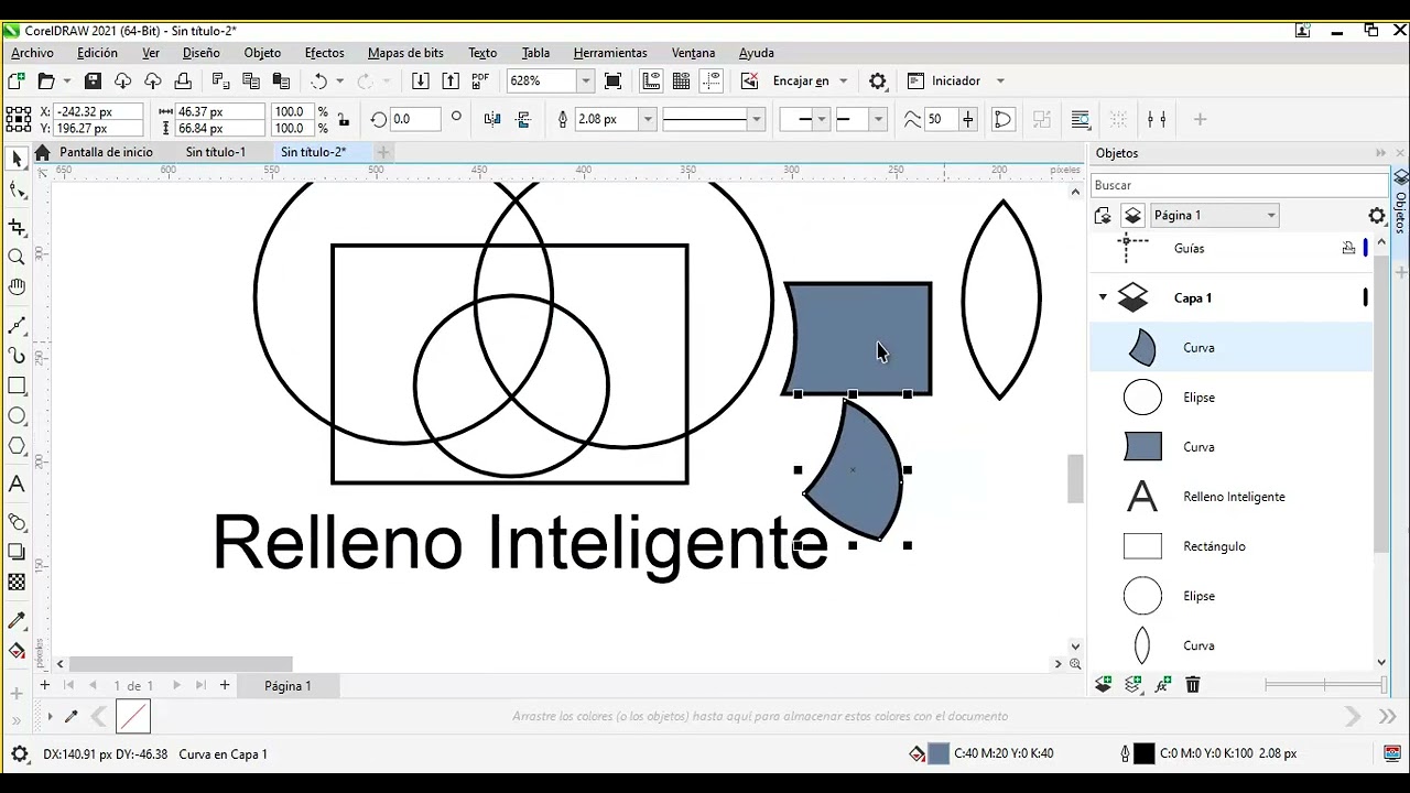 Taller gratuito CorelDRAW - Relleno Inteligente