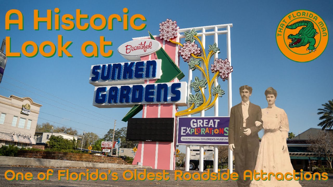 A Historic Look at Sunken Gardens | Then and Now | St. Petersburg, FL | Roadside Attractions
