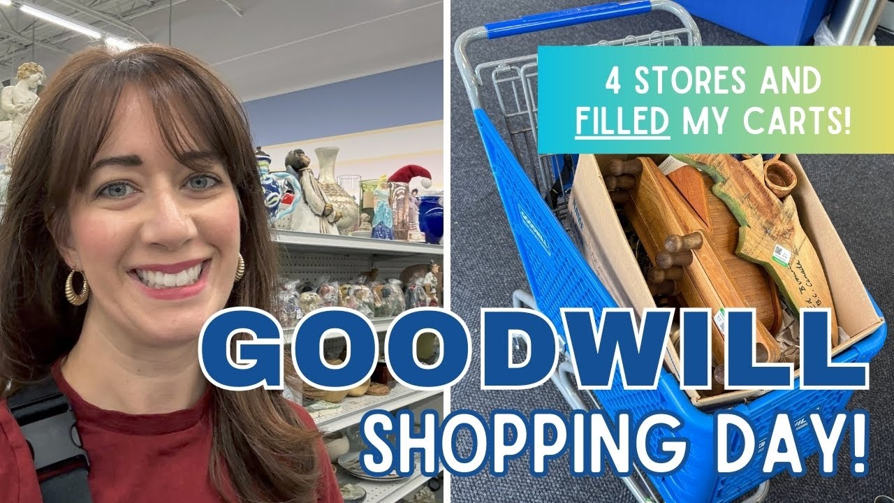 I SHOPPED 4 GOODWILLS & SCORED! | Thrift with Me for Resale