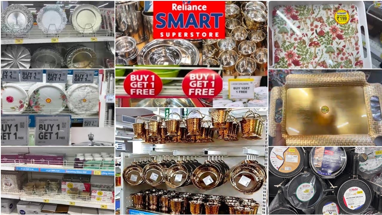 Reliance Smart Bazaar Clearances Sale 80% off, buy 1 get 1 offers, new kitchenware & household item