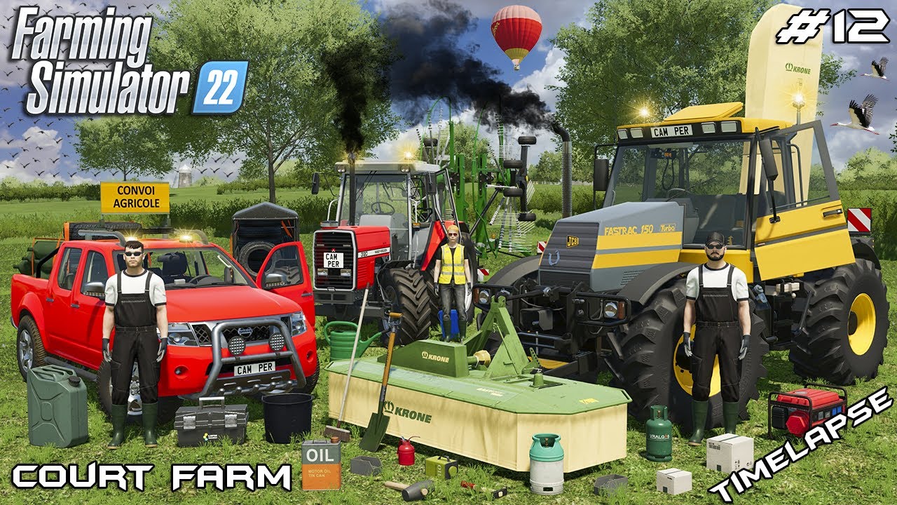 УКРЫТИЕ БУНКЕРА И ПОДГОТОВКА ЛЮЦЕРНЫ К тюкованию | Court Farm | Farming Simulator 22 | Эпизод 12