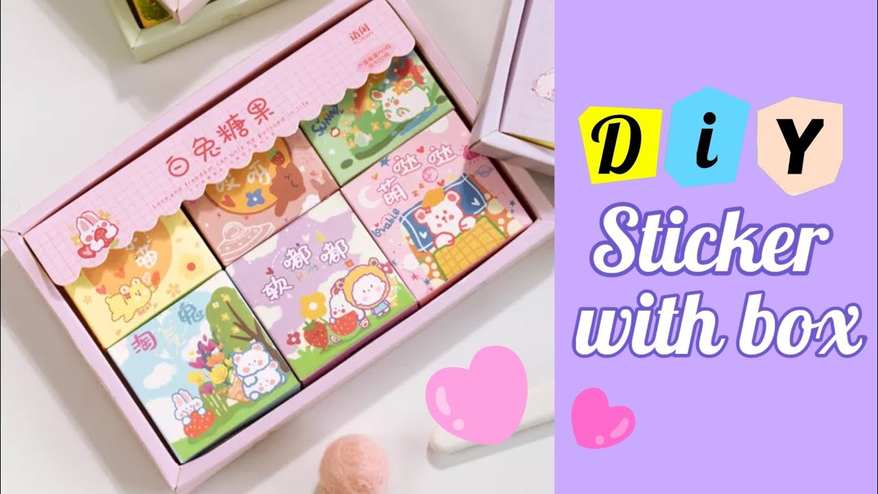 how to make sticker with box /handmade diy sticker at home / Diy sticker