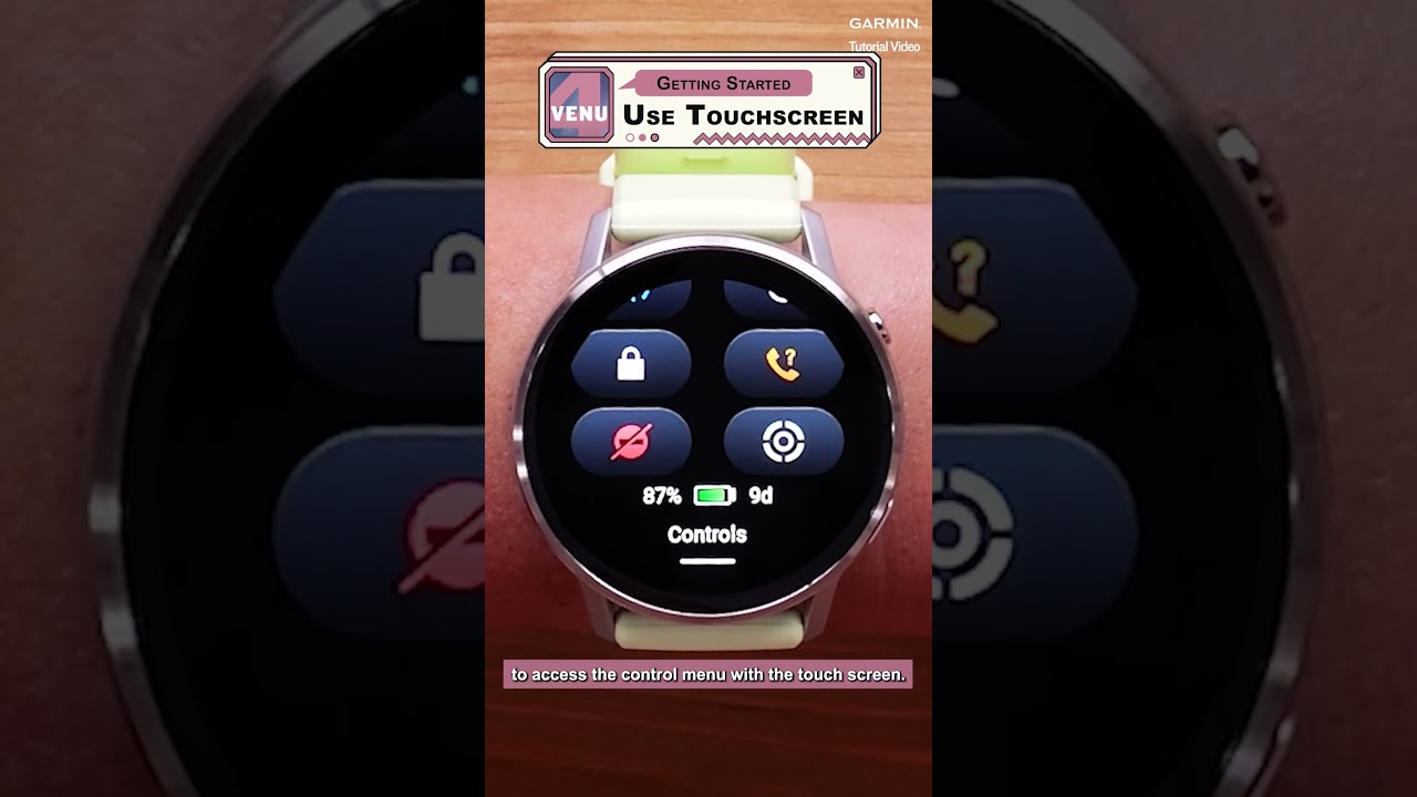 Tutorial - Venu 4: Use Touchscreen #venu4 #garminwatch #garmintutorial