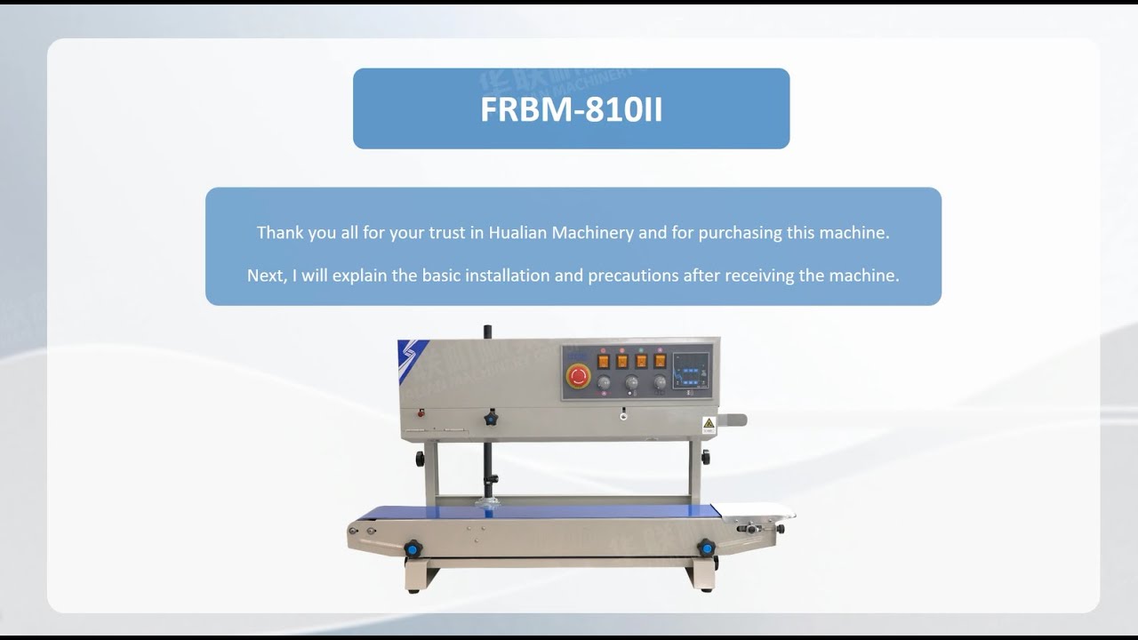 Unpacking Video Of Hualian Bag Continuous Sealing Machine FRBM-810II
