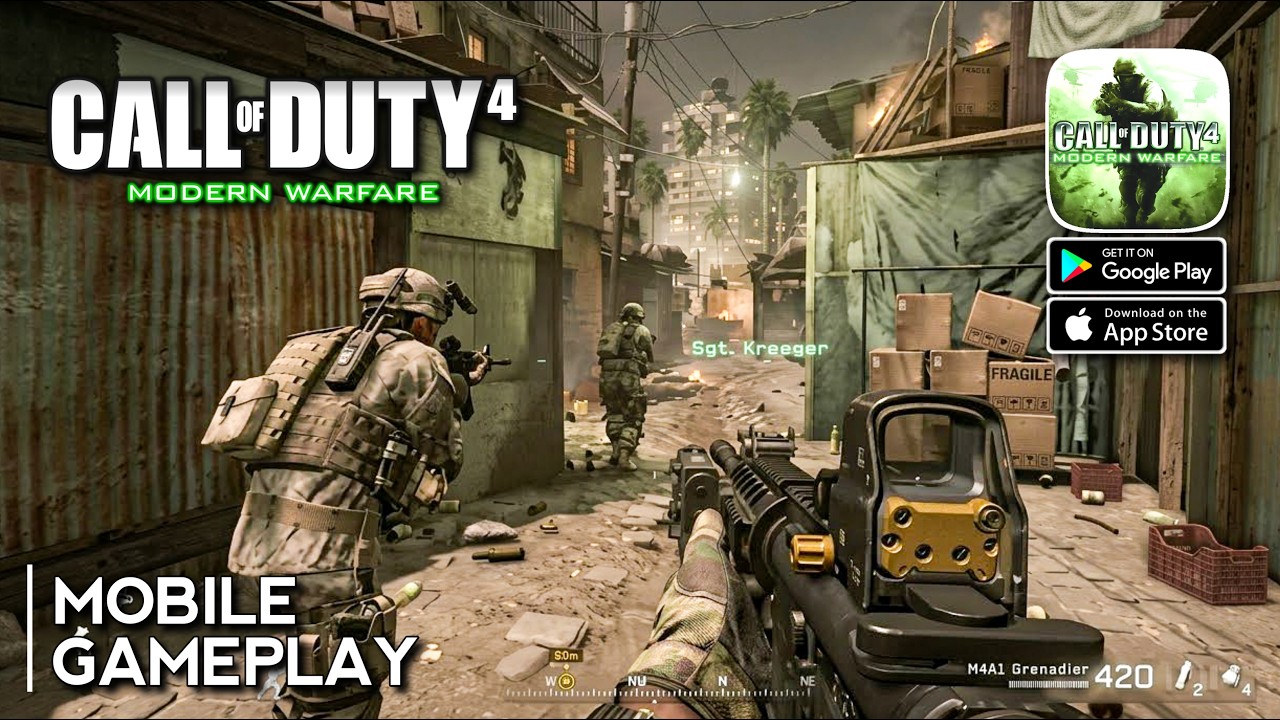 Call of Duty 4 Modern Warfare Mobile | SnapDragon 8 Gen 1 (Unofficial Port) Gameplay 60FPS