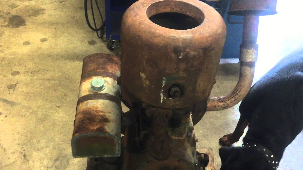 Early Single Flywheel Lister A Stationary Engine, Hopper Cooled As Found