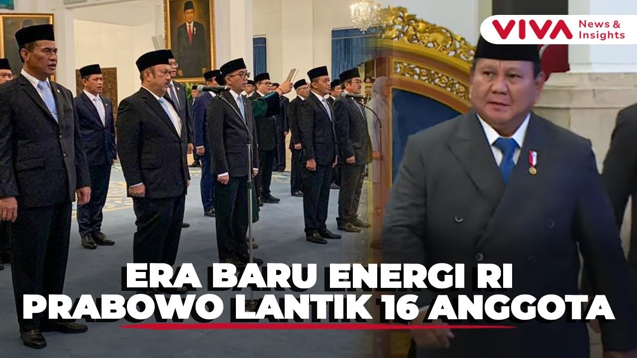 Prabowo Lantik 16 Anggota Dewan Energi Nasional, Bahlil Jad Ketua