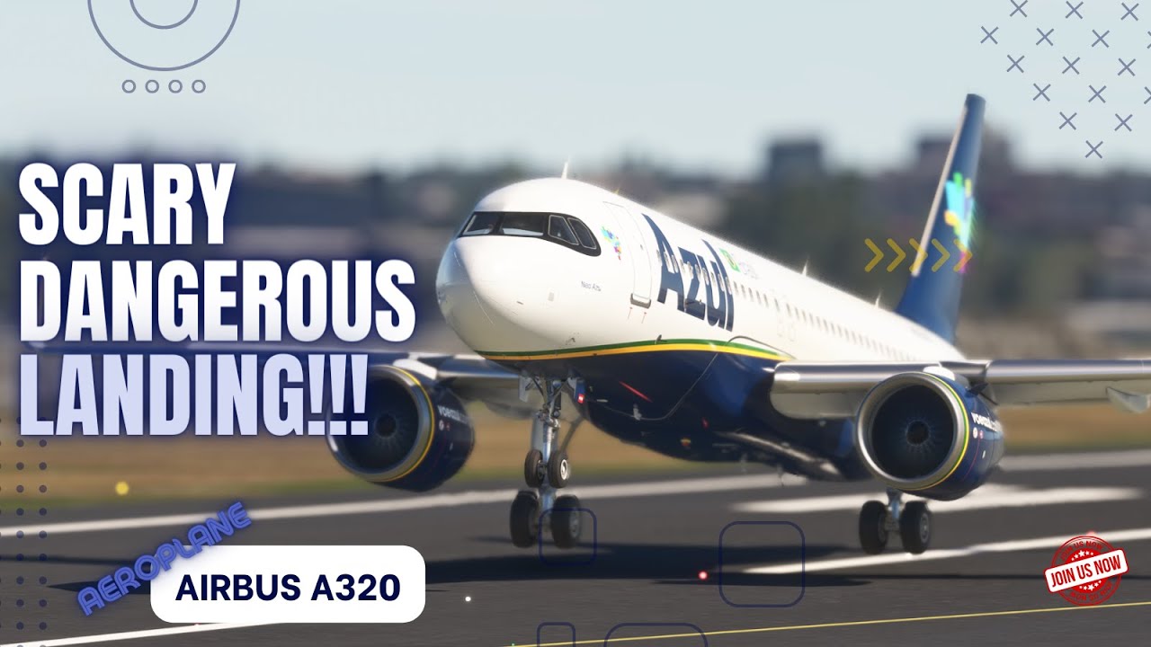 Very IMPOSSIBLE Aeroplane Landing!! Airbus A320 Azul Airlines Landing at La Guardia Airport