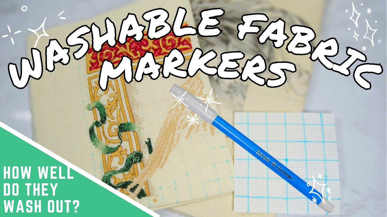 Washable Fabric Markers: Good for Gridding Cross Stitch?
