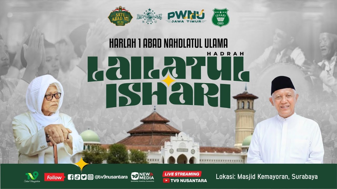 🔴 (LIVE) HADRAH LAILATUL ISHARI_HARLAH 1 ABAD NAHDLATUL ULAMA