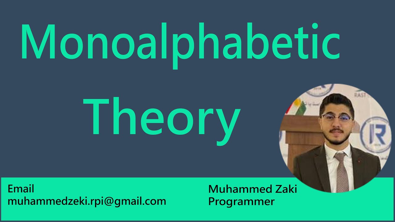 Monoalphabetic Cipher Cryptography Theory Kurdish Badini