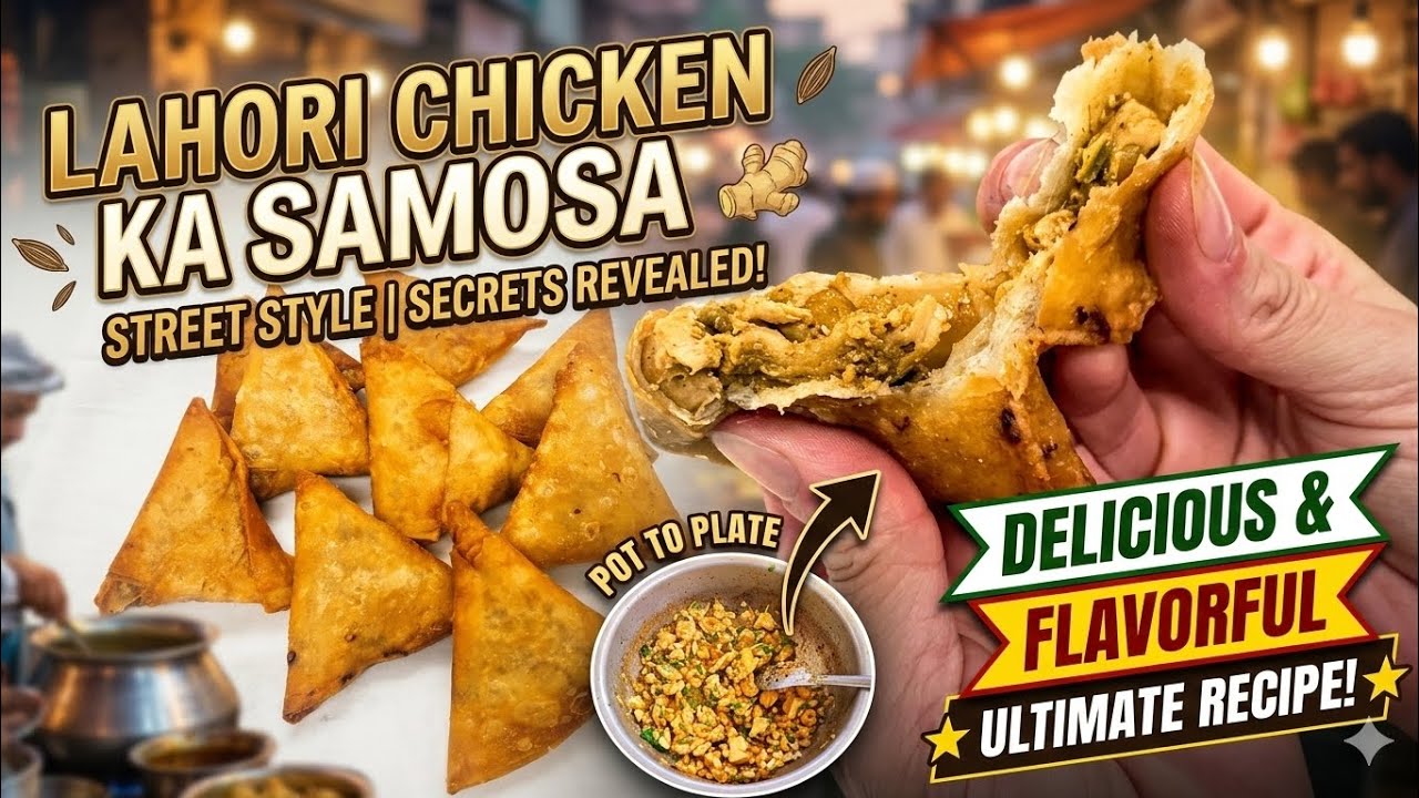 Best Chicken Samosa Recipe | Quick & Easy | Lahori Street-Food Style | Delishi