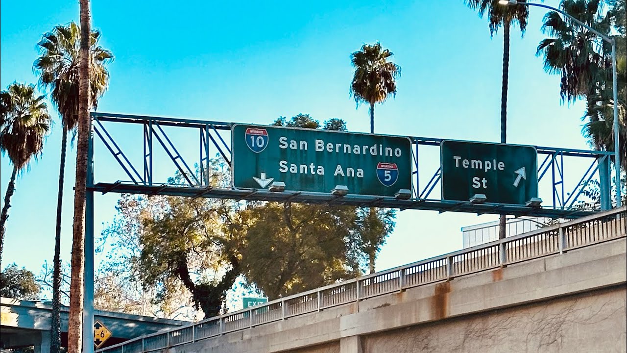 Freeway Driving Tour From Los Angeles to The Inland Empire