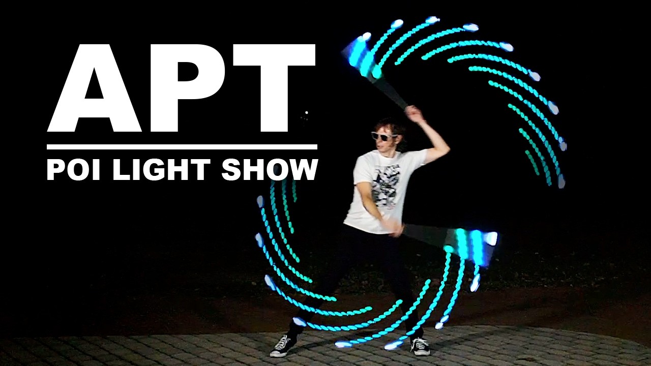 Apt Light Show Dance (Ros&eacute; | Bruno Mars) - Poi Performance by Drex