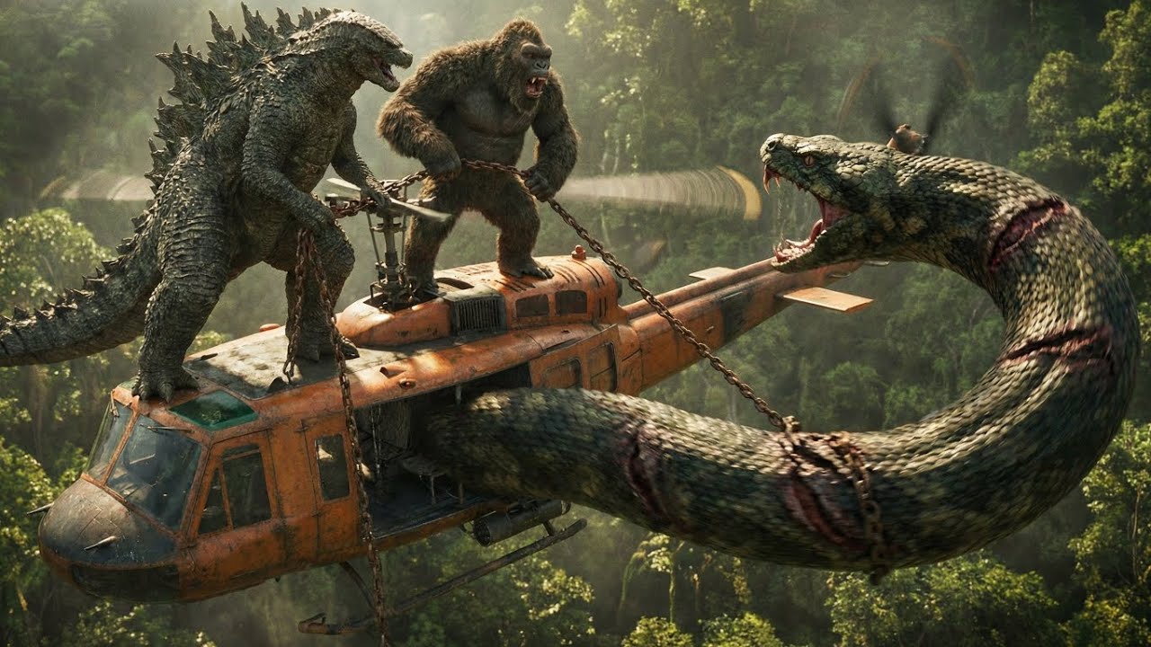 King Kong & Godzilla vs. Giant Python | Epic Amazon Jungle Battle