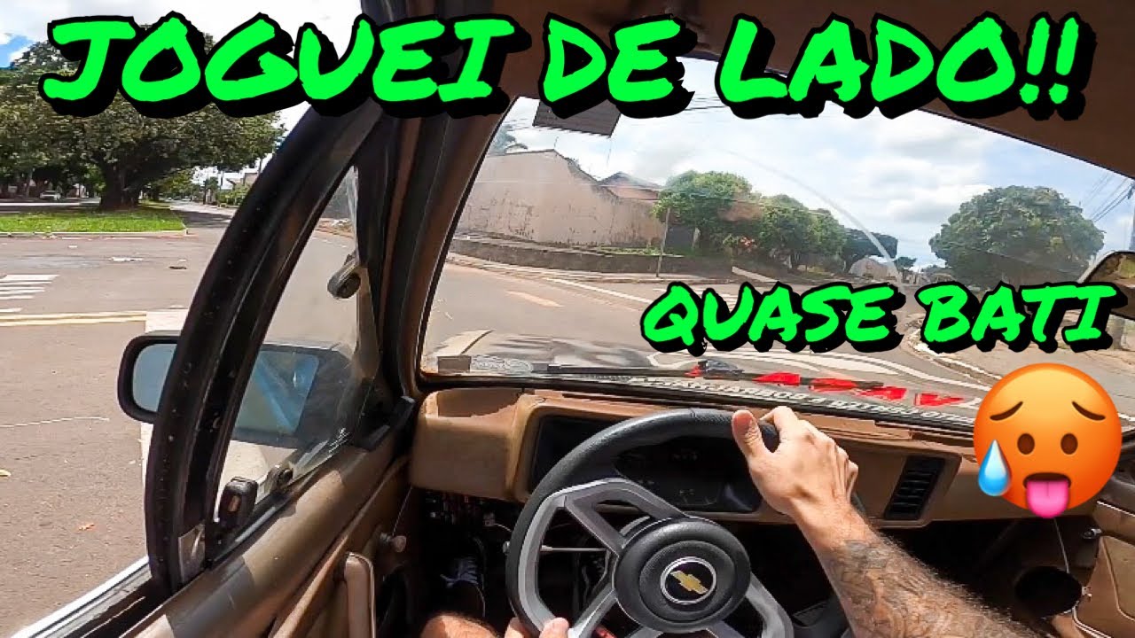 QUE SUSTO!! (Primeira vez fazendo drift com meu chevette 1.6 e quase bati no muro) 🔥🥵