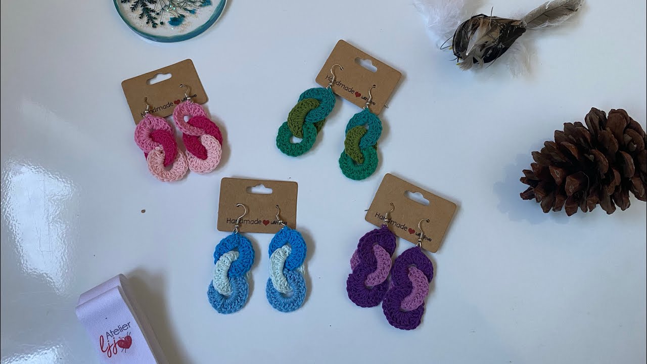 Boucles d’oreilles au crochet