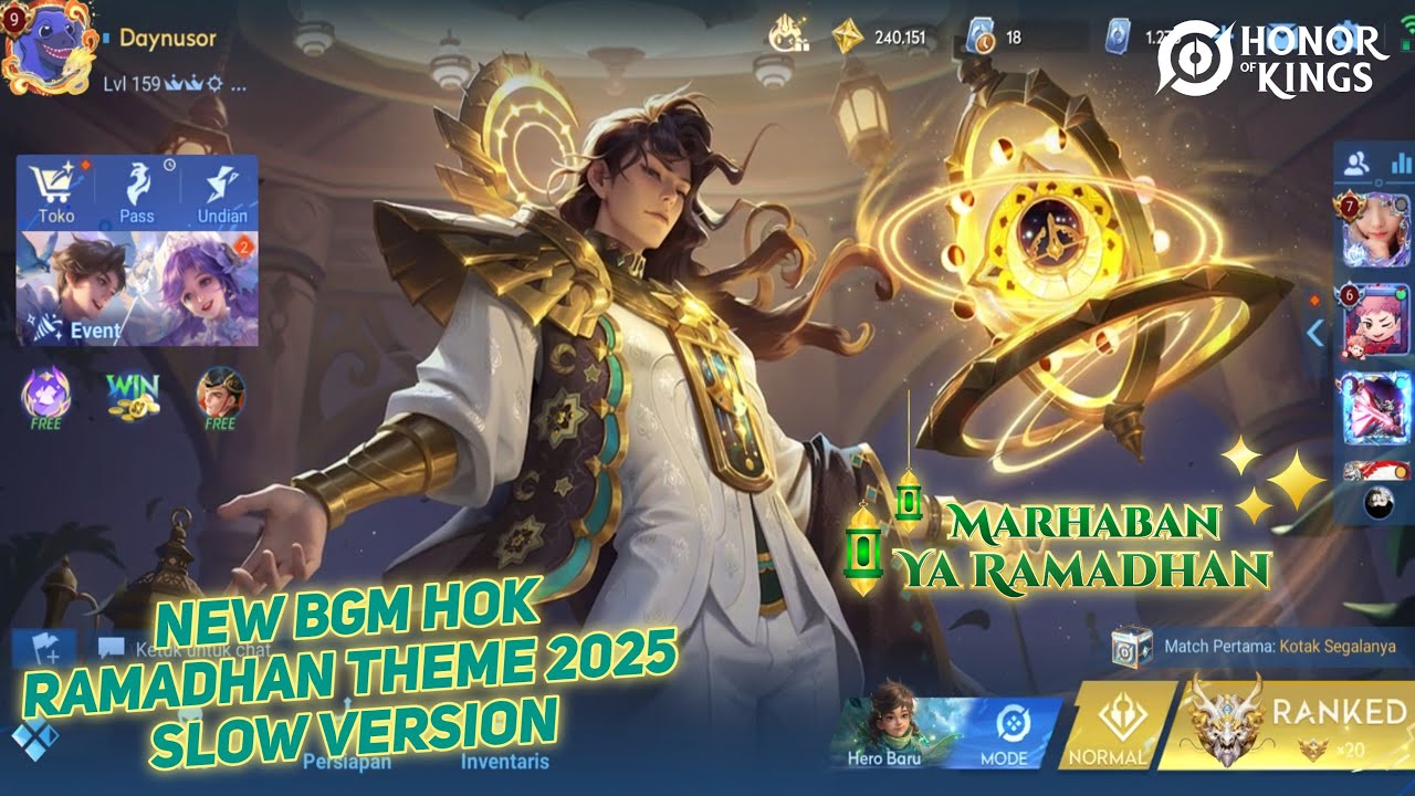 HoK New BGM Ramadhan 2025 Slow Version | With New Skin Ming For Ramadhan Event 2025
