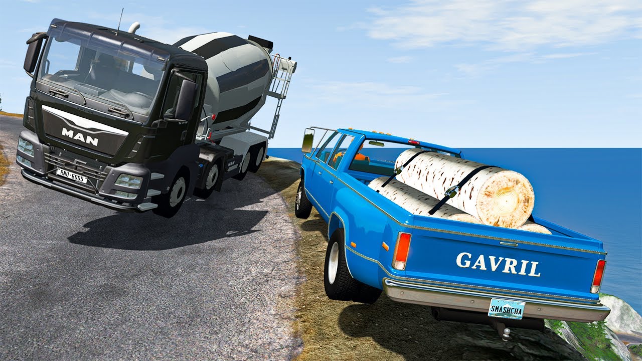 Cliff Drops #28 - BeamNG DRIVE | SmashChan