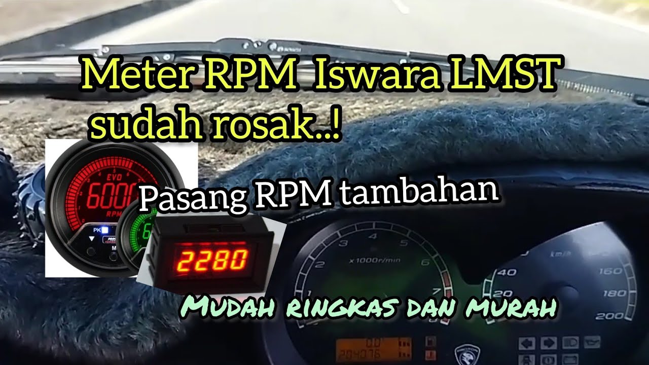 Pasang Meter RPM tambahan pada Iswara Lmst cara DIY #iswara