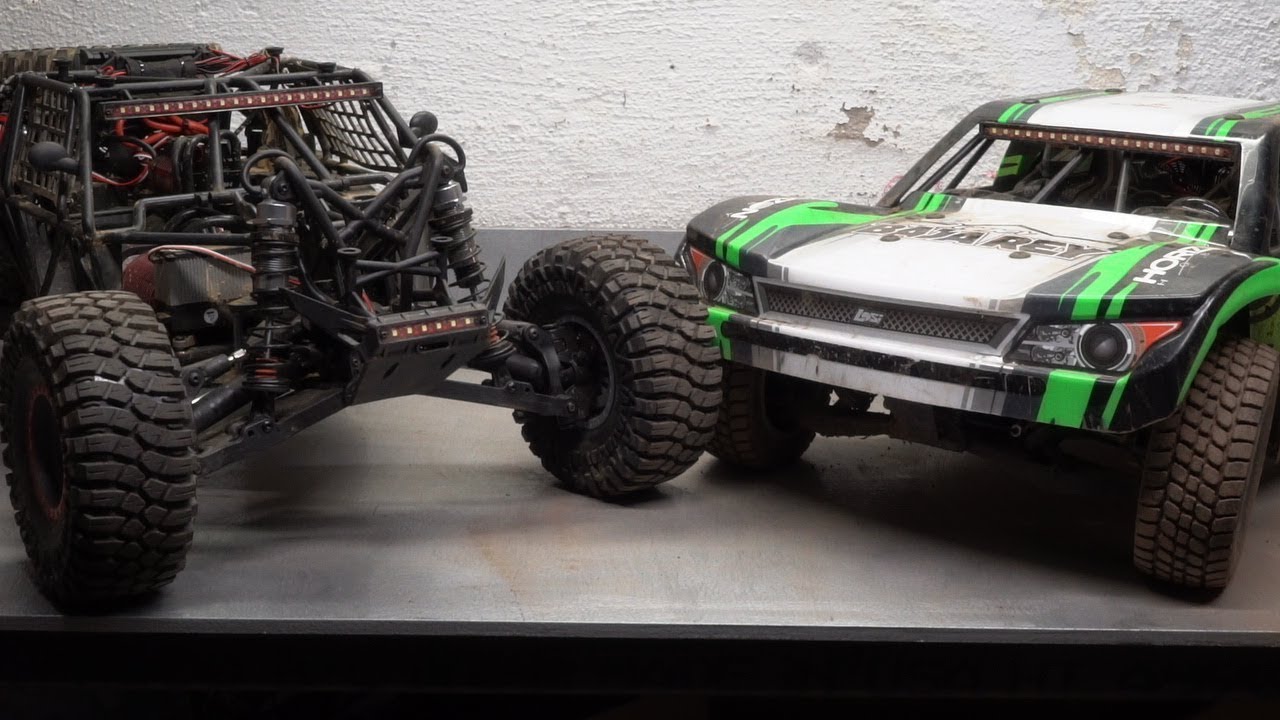 Losi Super Rock Rey - Super Baja Rey - comparison