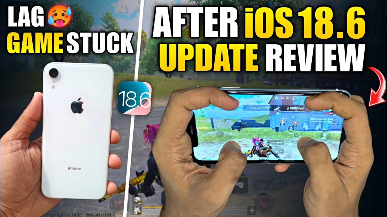 iPhone XR iOS 18.6 Bgmi Test / iPhone Xr Gaming Test In 2025 / iPhone Xr Pubg Test In 2025