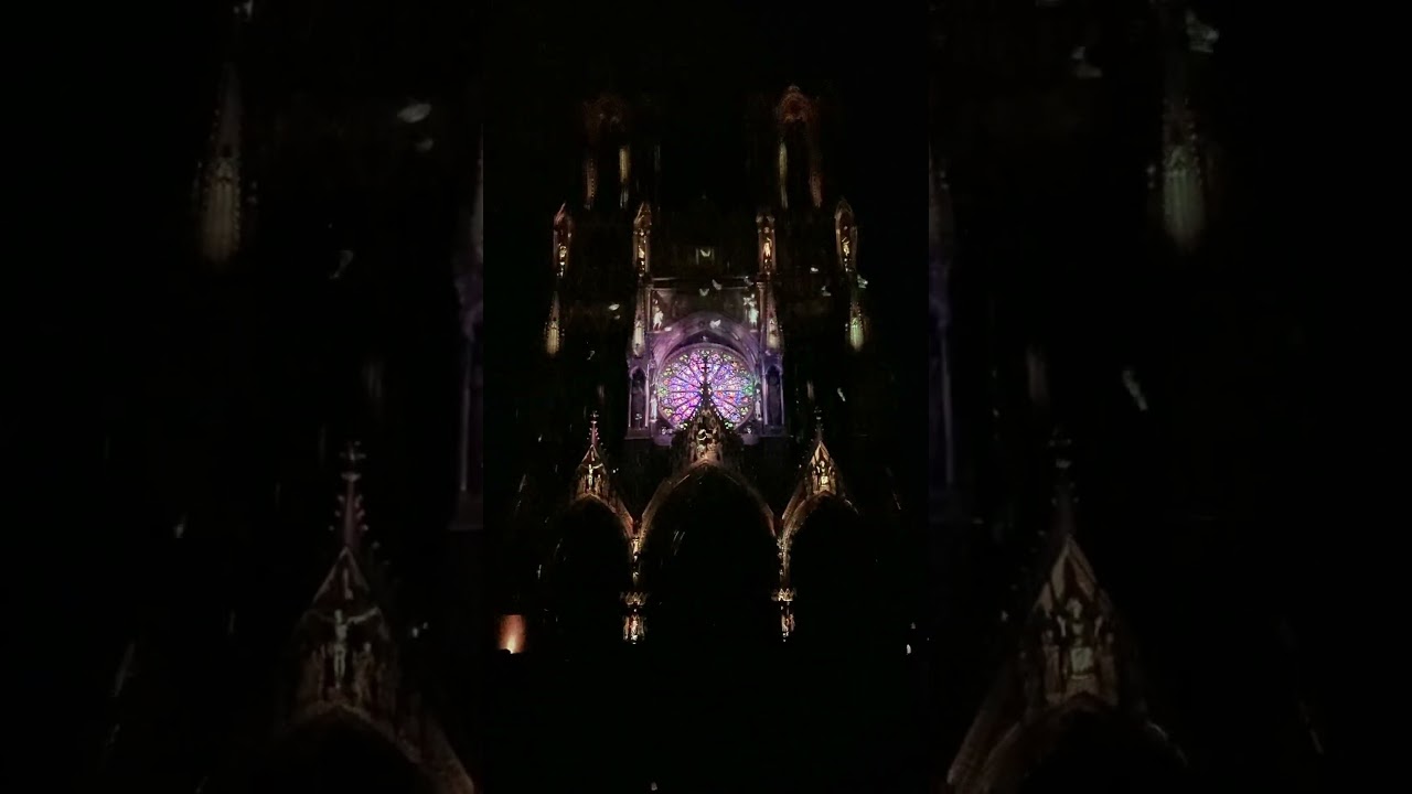 Reims cathedral Regalia projection mapping