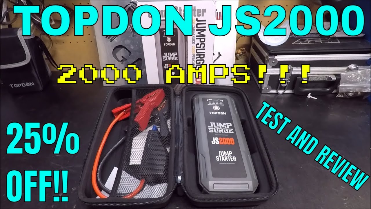 TOPDON JS2000 JUMP STARTER REVIEW
