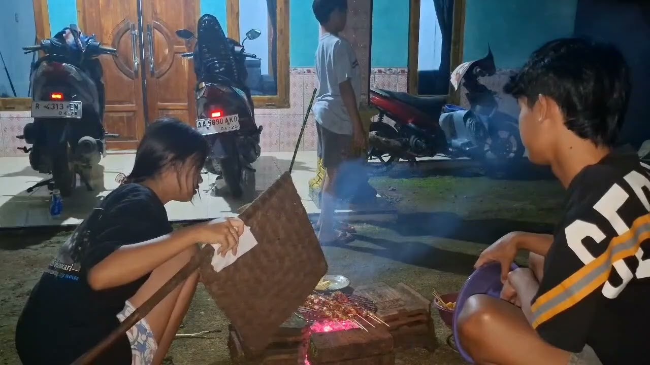 BIKIN SATE AYAM DI MALAM HARI #kehidupandidesa