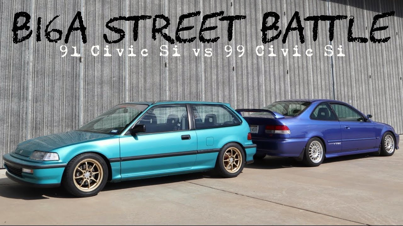 B16A Dohc Vtec Battle - EF Civic Si vs EM1